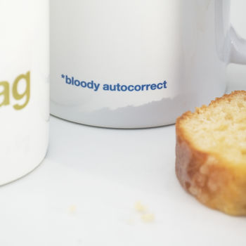 Autocorrect 'Stick A Fleabag In' Funny Mug, 2 of 2