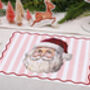 Christmas Placemats With Pink Santa Design, thumbnail 2 of 3
