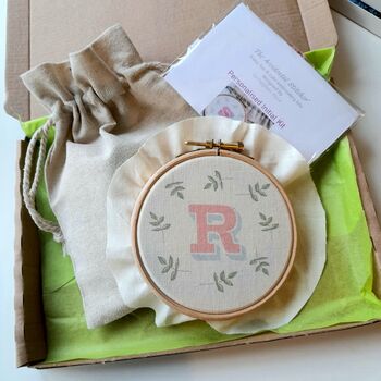 Personalised Initial Embroidery Kit, 2 of 6