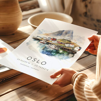 Oslo Norway Travel Print, 4 of 7