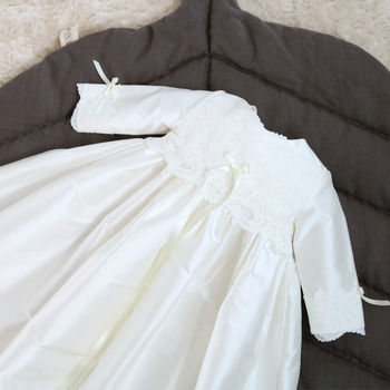 Rose Long Sleeved Christening Gown, 2 of 12