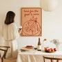 Here For The Food And Wine Illustrated Wall Art Print, thumbnail 11 of 11