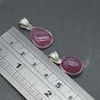 Ruby Sterling Silver Pendant: July Birthstone, thumbnail 6 of 6