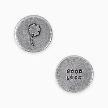 Four Leaf Clover 'Good Luck' Pocket Token Card, 3 of 4