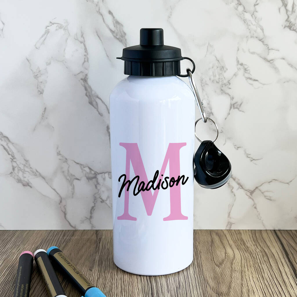 Personalised Name Water Bottle By Arrow Gift Co