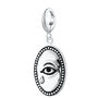 Sterling Silver Crying Eye Necklace, thumbnail 3 of 7