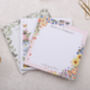 White Floral Memo Pad Block For Your Desk, thumbnail 4 of 6