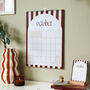 2026 A4 Or Large A3 Monthly Wall Calendar | Candy Stripes, thumbnail 2 of 10