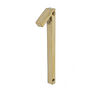 Brass Bee Premium House Numbers In Brass Five Inch, thumbnail 2 of 11