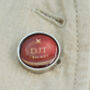 Personalised Cricket Ball Lapel Pin Badge, thumbnail 3 of 5