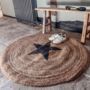 Jute Rug With Black Star, thumbnail 4 of 6