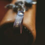 Personalised Leather Loop Keyring For Dad, thumbnail 5 of 9