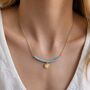 Personalised Pale Blue Semi Precious Beaded Necklace, thumbnail 2 of 6