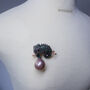 Chameleon Whisper Pearl Brooch, thumbnail 3 of 4