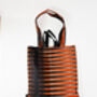 African Print Tote Bag | Black Orange Doyin Print, thumbnail 5 of 6