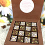 Chocolate Flower Box With Personalised Message, thumbnail 4 of 6