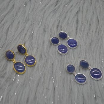 Blue Sapphire 925 Silver September Birthstone Earrings, 4 of 12