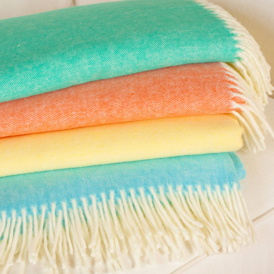 Herringbone Cotton Throw By Jodie Byrne