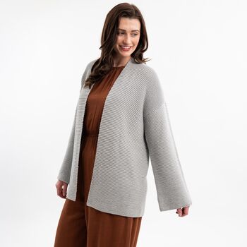 Long Summer Cardigan Knitting Kit Cotton Collection, 6 of 10