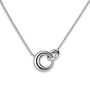 Personalised Woman's Dainty Silver Dome Link Necklace, thumbnail 4 of 9