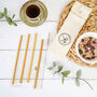 Reusable Bamboo Straw Set, thumbnail 1 of 6