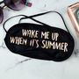 Wake Me Up When It's Summer Gold Foil Eye Mask, thumbnail 1 of 3