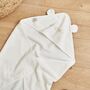 Personalised Ivory Hooded Towel, thumbnail 3 of 5