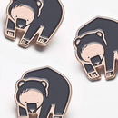 Winter Bear Enamel Pin Badge By Bobbie Print | notonthehighstreet.com