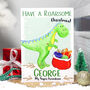 Personalised Dinosaur Relation Christmas Card, thumbnail 1 of 8