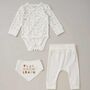 New Baby Organic Cotton Outfit Gift Hamper, thumbnail 4 of 11