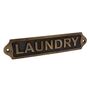 Solid Brass Laundry Plaque With Antique Finish, thumbnail 4 of 11