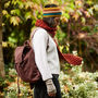 Fair Trade Chunky Oversized Boho Bobble Wool Scarf, thumbnail 10 of 12