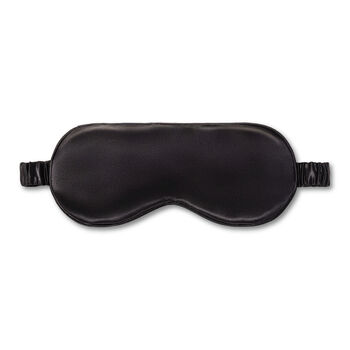Silver Cloud Black Satin Sleep Eye Mask, 5 of 8