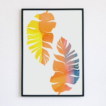 Banana Leaf Fine Art Giclée Print, 3 of 5