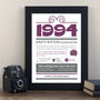 Personalised 30th Birthday Gift Print Life In 1994, thumbnail 1 of 11