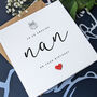 Personalised Handmade Birthday Card For Special Nanny, thumbnail 1 of 4