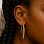 Gold Sterling Silver Chilli Pepper Earrings, thumbnail 3 of 10