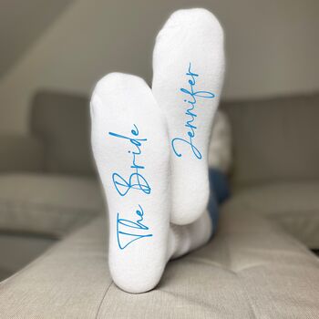 Bride Socks Personalised Hen Do And Wedding Gifts, 3 of 8