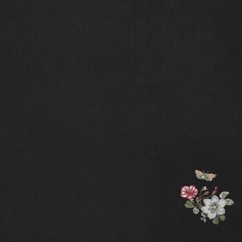 Floral Embroidered Black Pashmina Scarf, 3 of 3