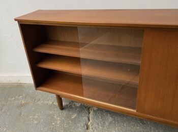 Mid Century Bookcase By Avalon With Sliding Doors, 7 of 7