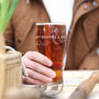 Personalised 'All That Gardening' Pint Glass, thumbnail 1 of 8