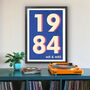 1984 Personalised Year Typography Print, thumbnail 8 of 11