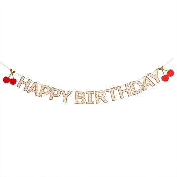 Rococo Cherries 'Happy Birthday' Banner, 2 of 2