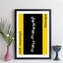 Personalised Irish County Or Town Ogham Alphabet Print, thumbnail 2 of 12