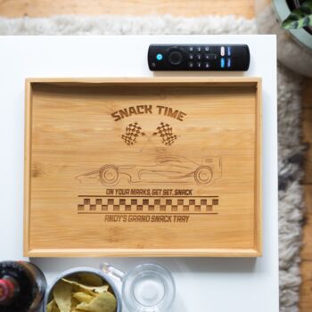 Personalised F1 Grand Prix Racing Cars Snacks Tray, 6 of 9