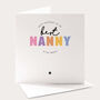 Best Nanny In The World Birthday Card, thumbnail 1 of 4
