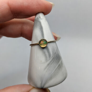 Genuine Ethically Sourced Opal Ring, 3 of 4