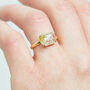 One Of A Kind Organic Yellow And White Natural Diamond, thumbnail 5 of 5