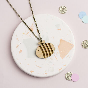 Wooden Bumble Bee Necklace, 7 of 12