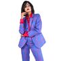 Painterly Two.0 Blazer Set Blue Pink Blazer And Trouser, thumbnail 2 of 2